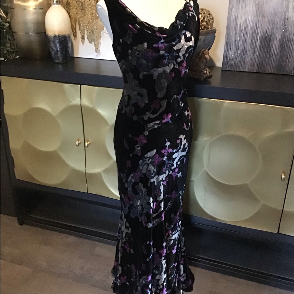 Black Silver and Purple Maxi Dress - Picture 7 of 16